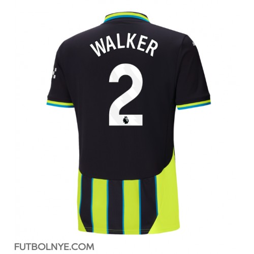 Camiseta Manchester City Kyle Walker #2 Visitante Equipación 2024-25 manga corta